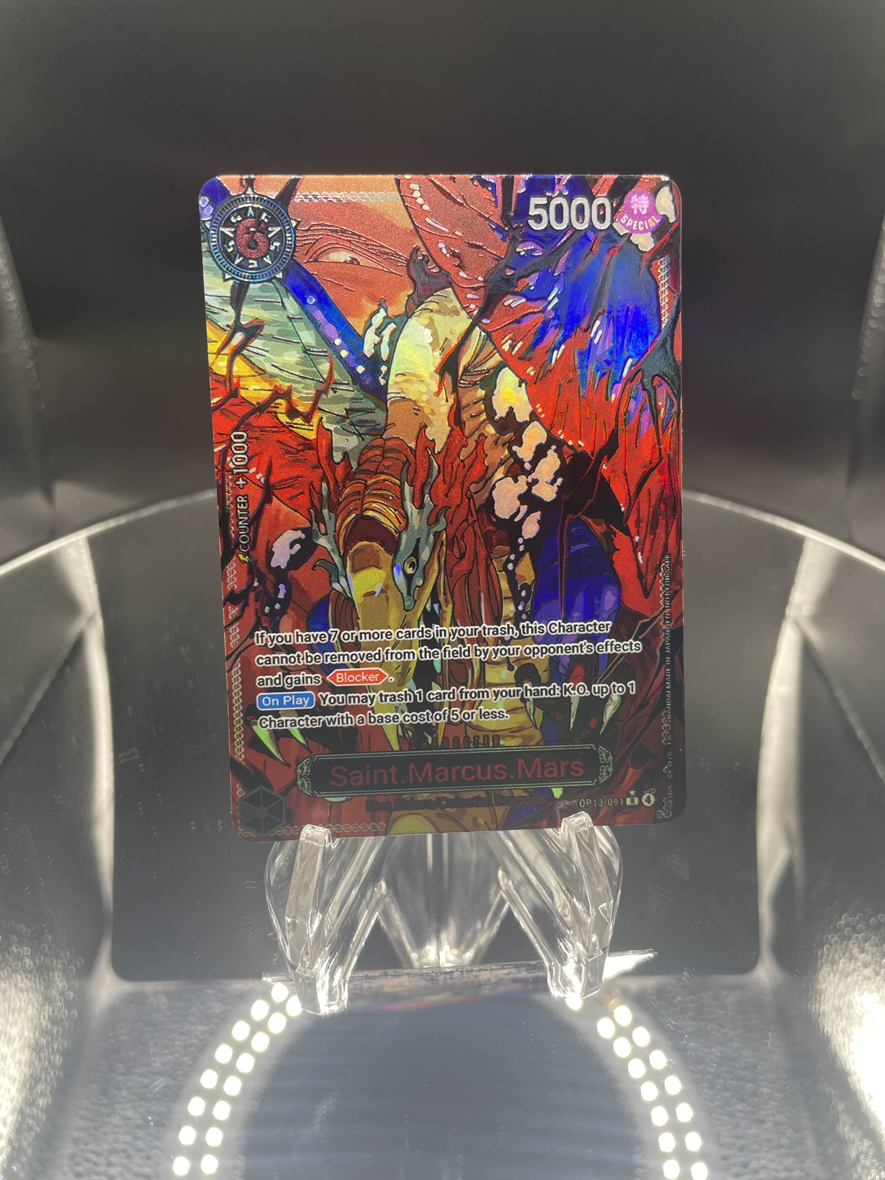 Saint Marcus Mars Alt (V.3) (OP13-091) (EN) (Five Elders/Gorosei)