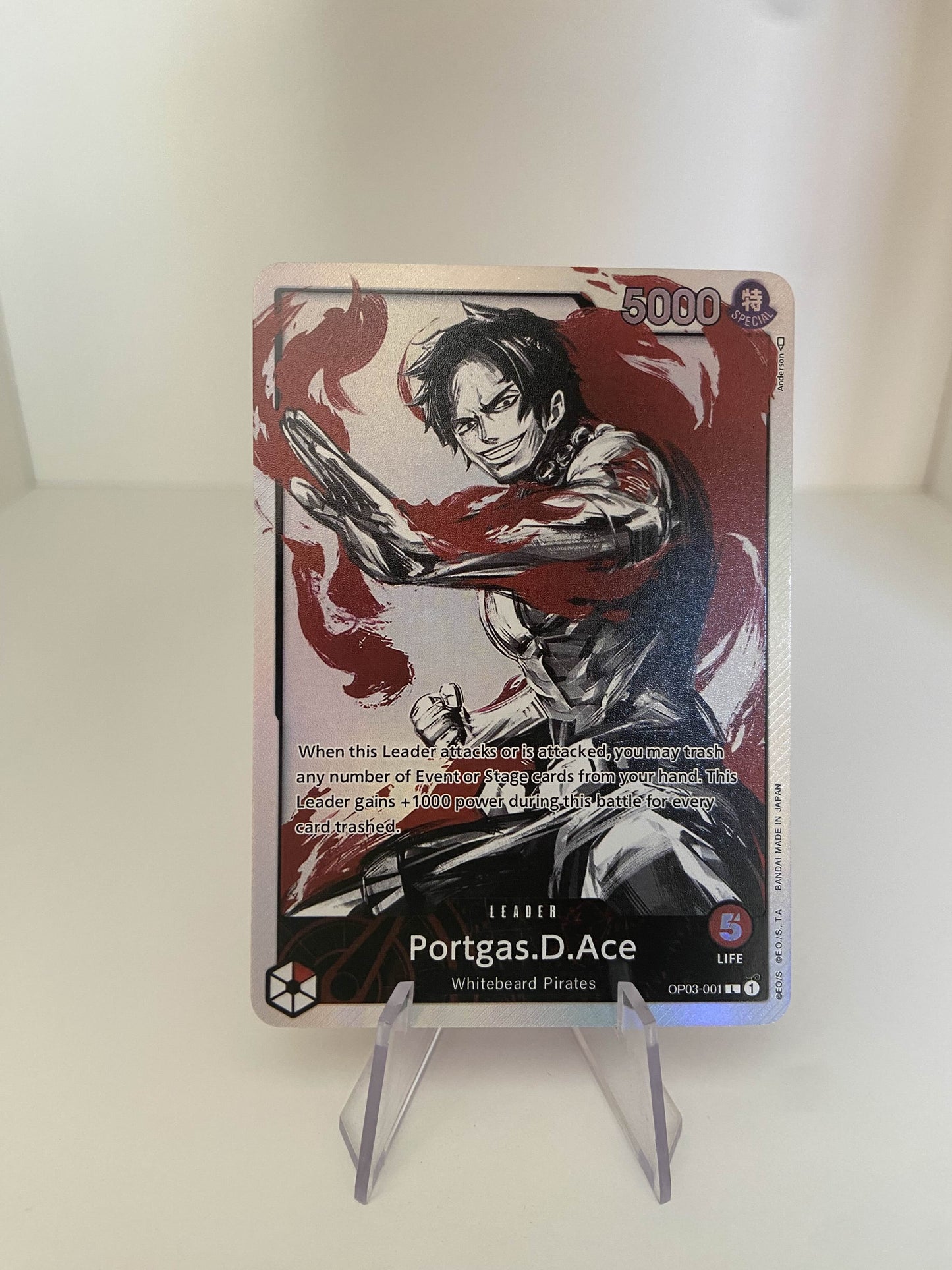 Portgas.D.Ace LEADER ALT (OP03-001) (V.2) (EN)