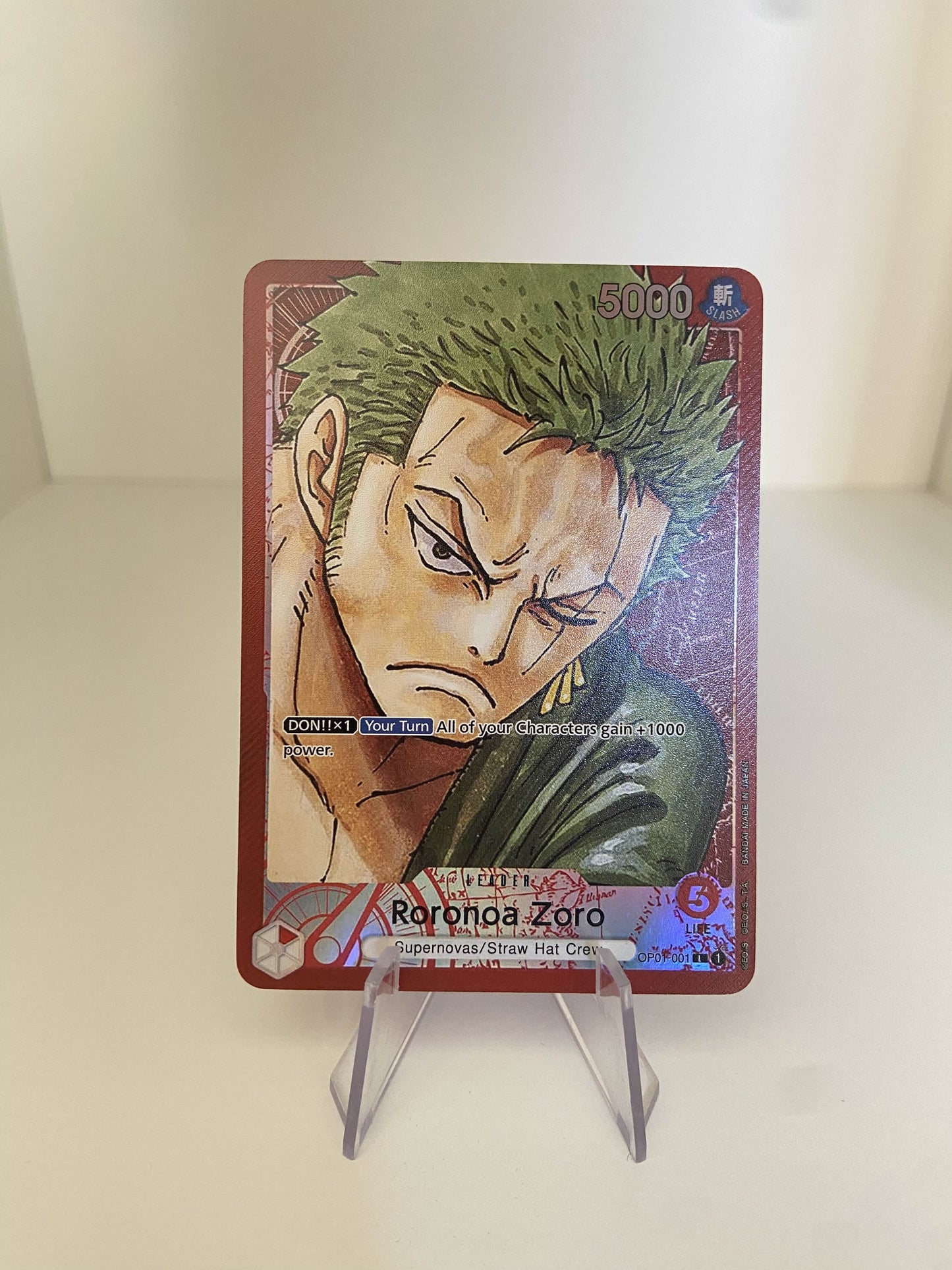 Roronoa Zoro LEADER ALT (OP01-001) (V.2) (EN)