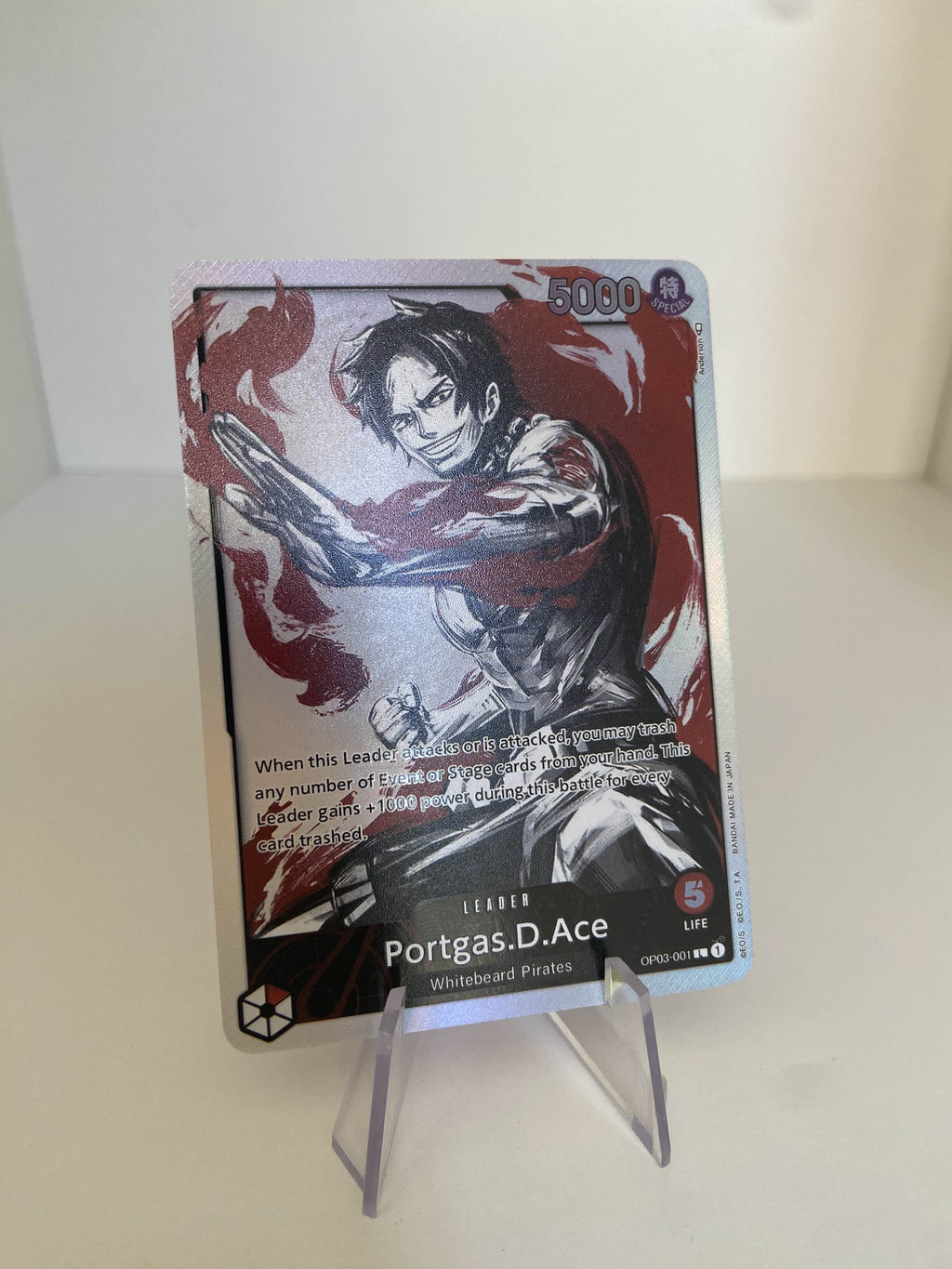 Portgas.D.Ace LEADER ALT (OP03-001) (V.2) (EN)