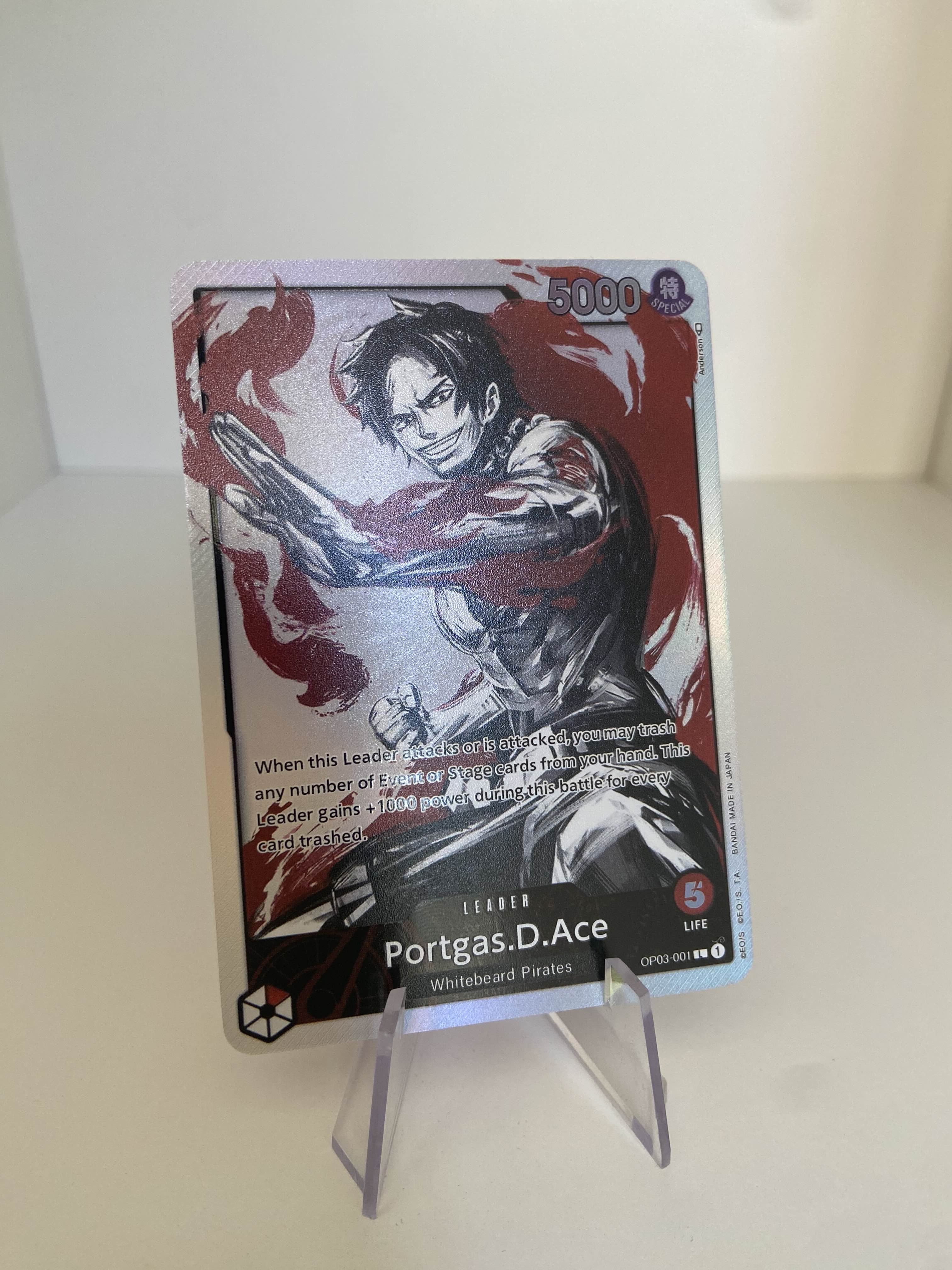 Portgas.D.Ace LEADER ALT (OP03-001) (V.2) (EN)