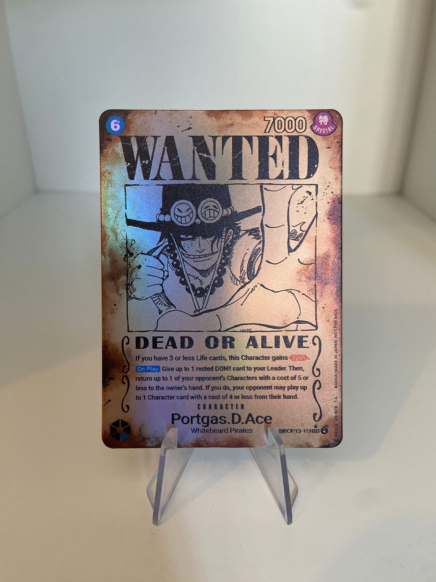 Portgas.D.Ace Wanted (OP13-119) (V.5) (EN)