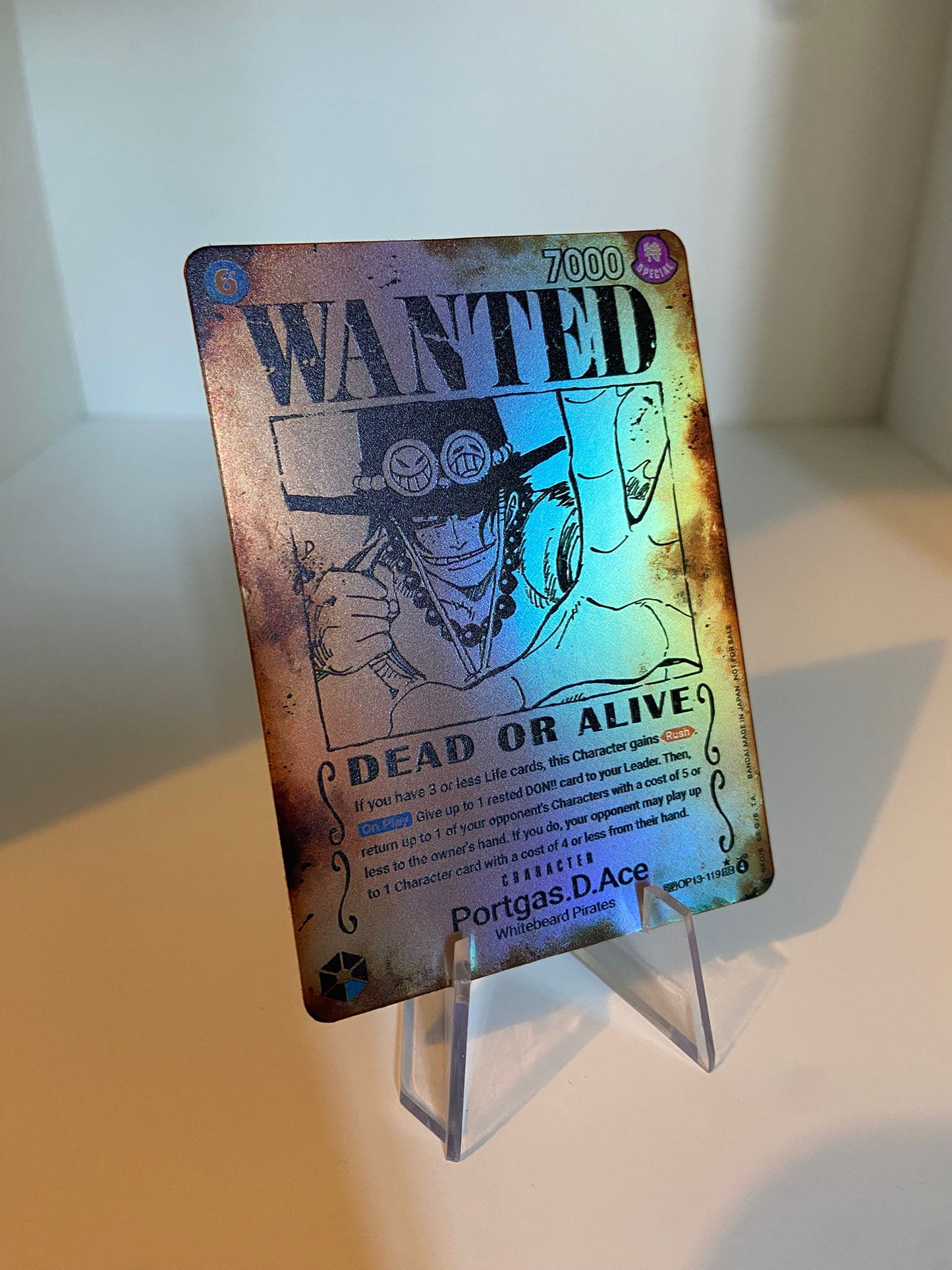 Portgas.D.Ace Wanted (OP13-119) (V.5) (EN)