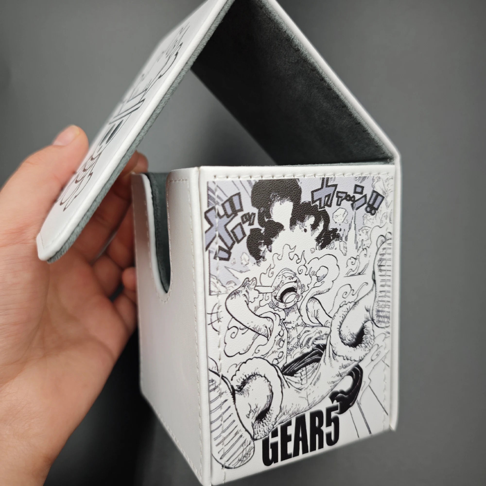 Deck Box - Luffy Gear 5 Nika (White/Black)