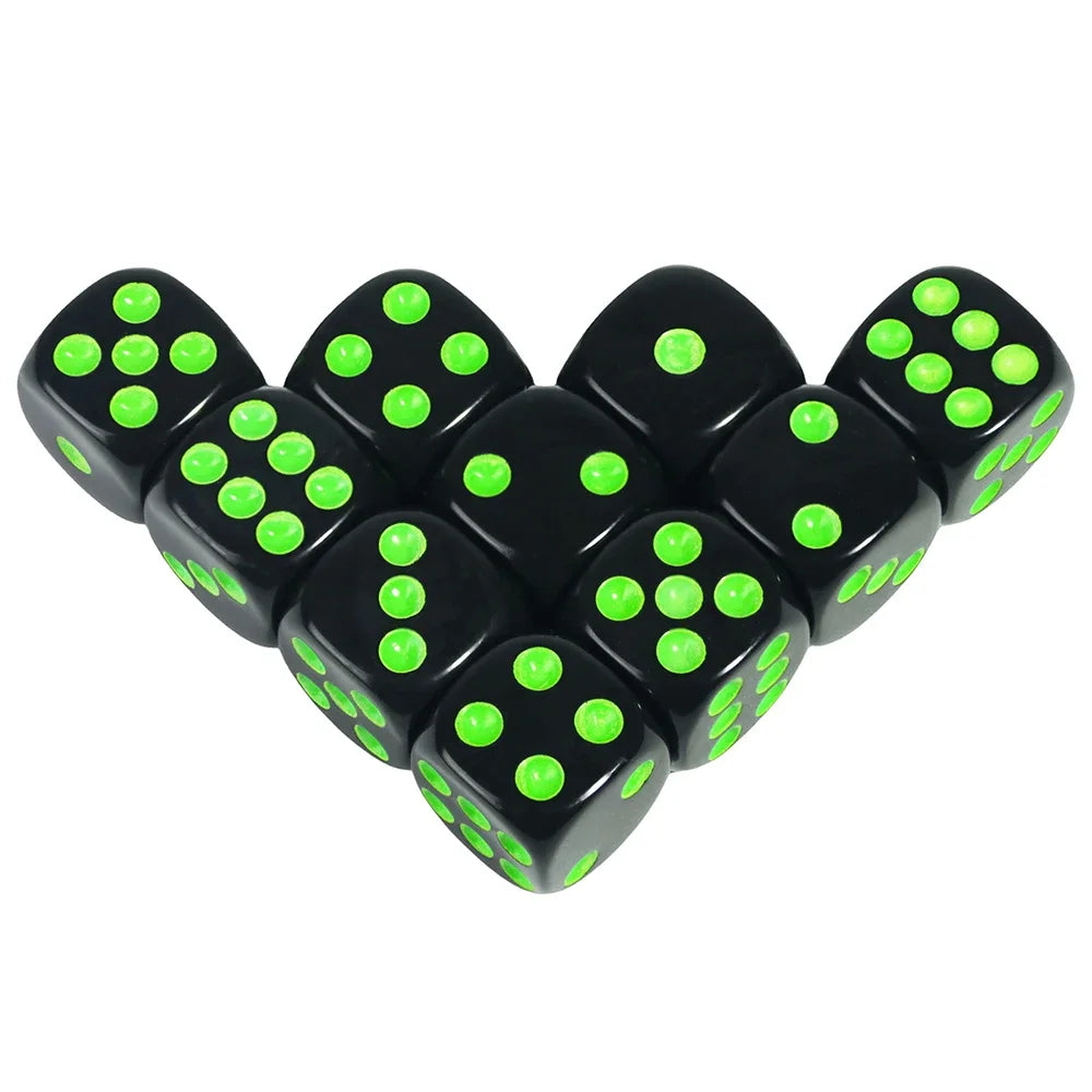 Set of 10 Dice (D6) - all color