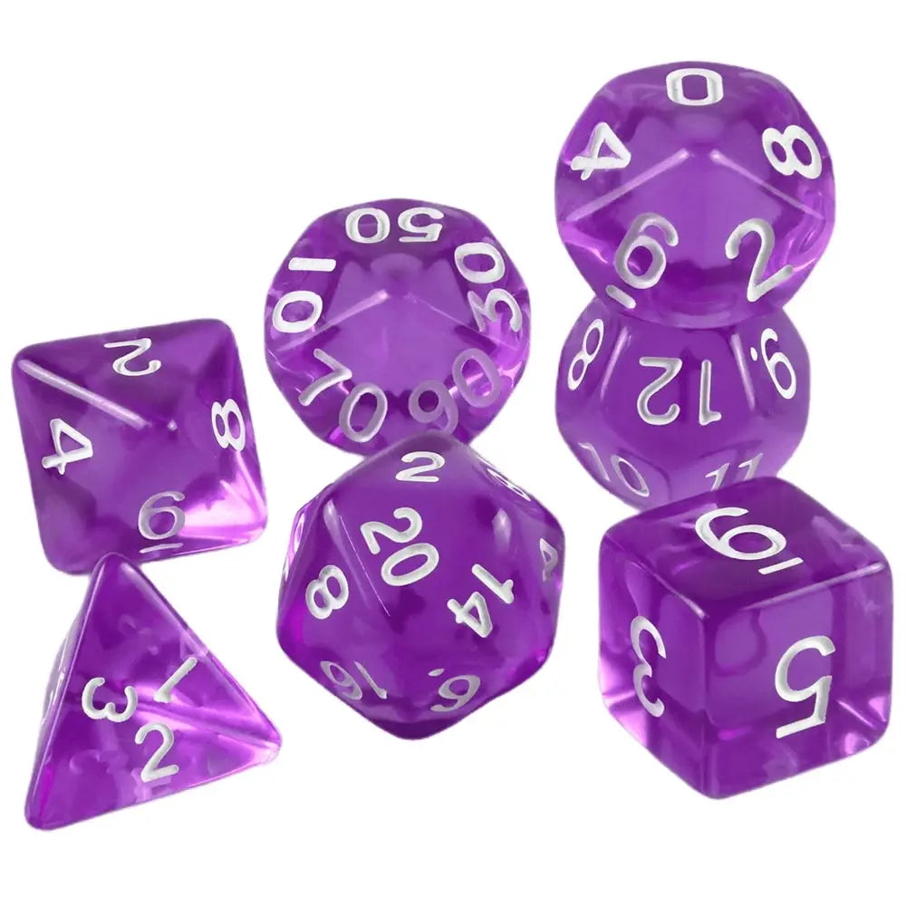 Set of 7 Dice - All colors