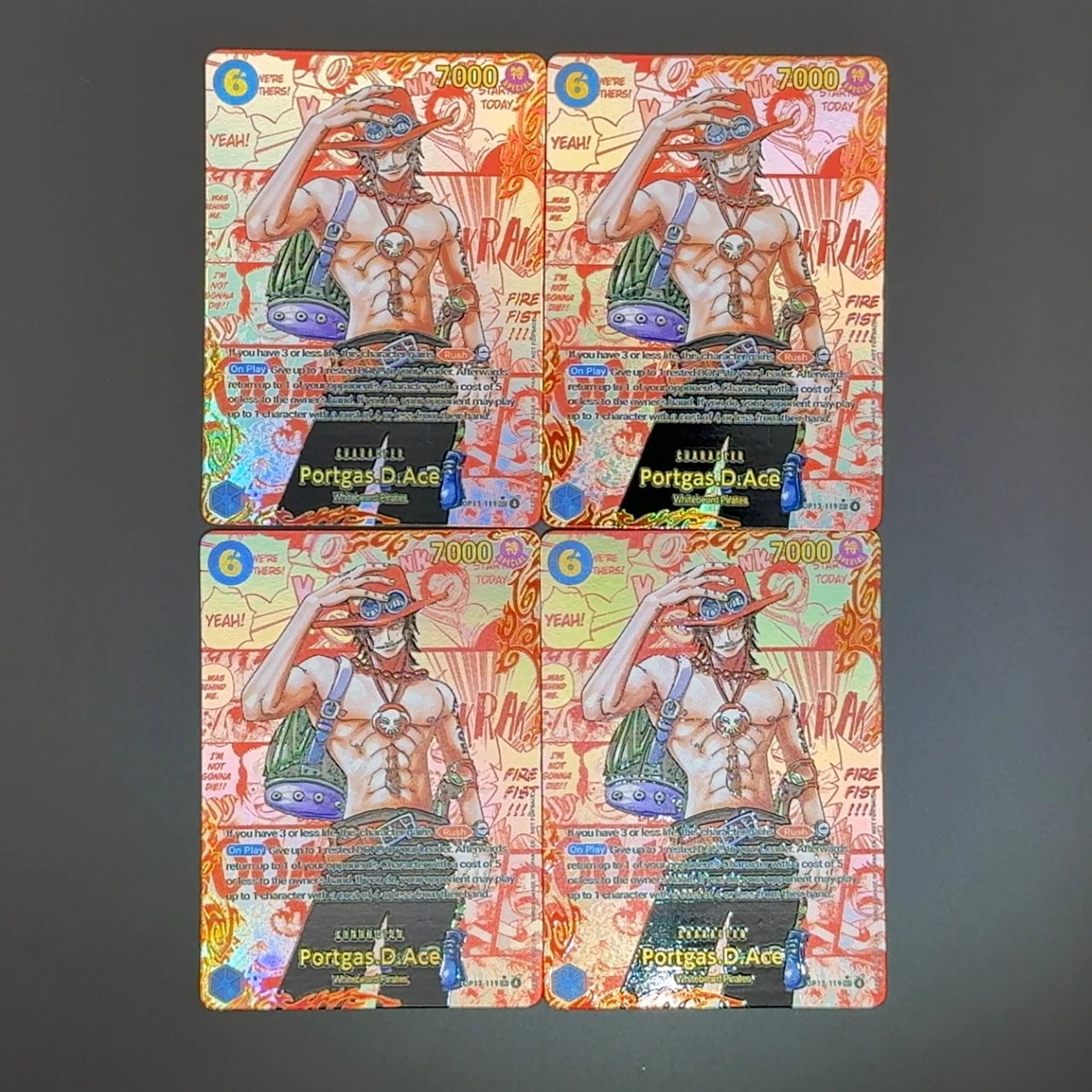 Pack Portgas D. Ace RED MANGA (OP13-119) (EN) x4