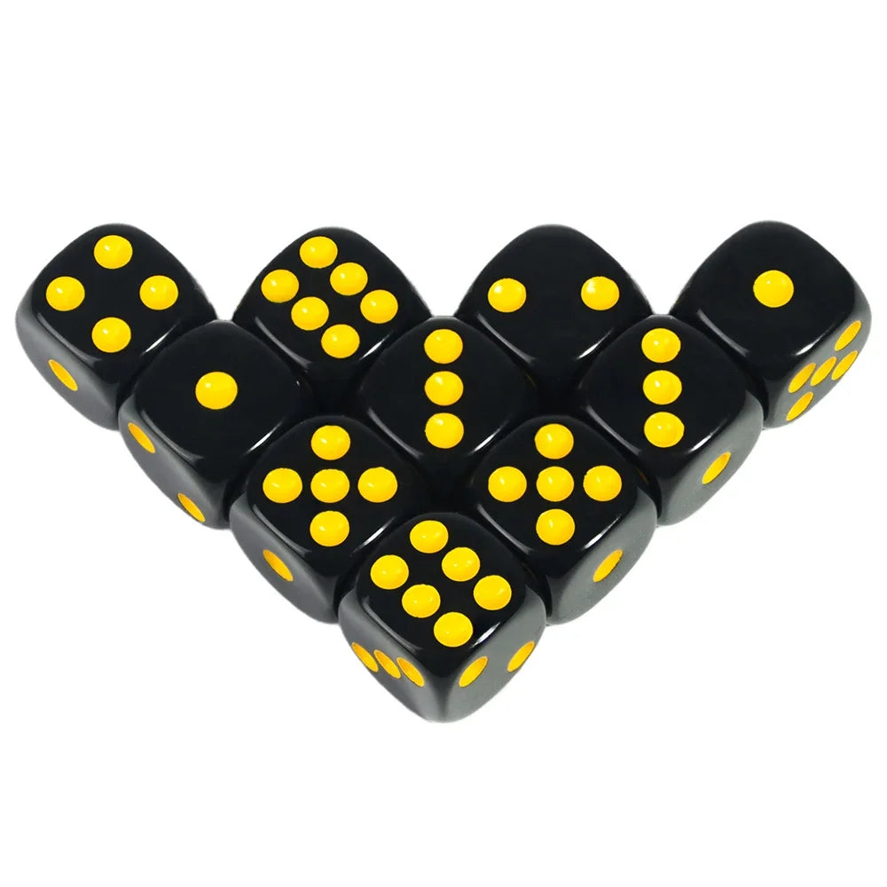 Set of 10 Dice (D6) - all color