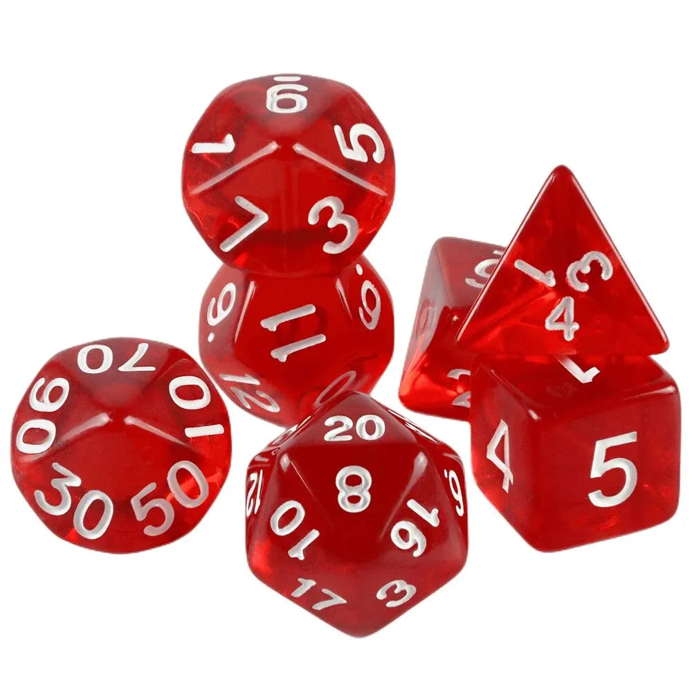 Set of 7 Dice - All colors
