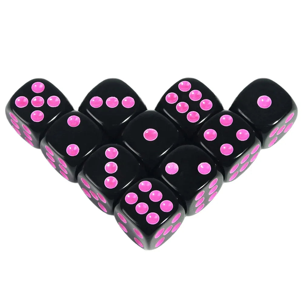 Set of 10 Dice (D6) - all color