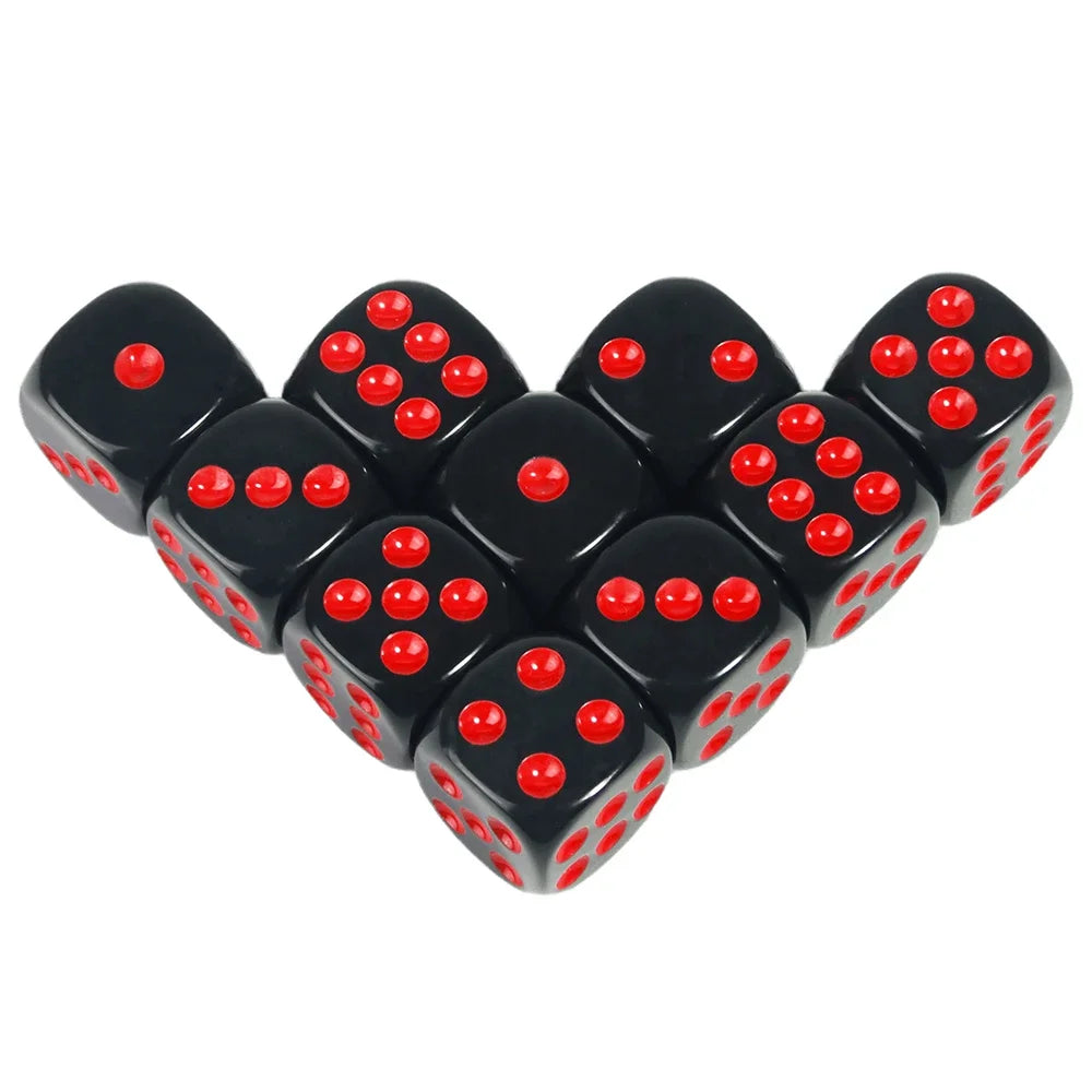 Set of 10 Dice (D6) - all color