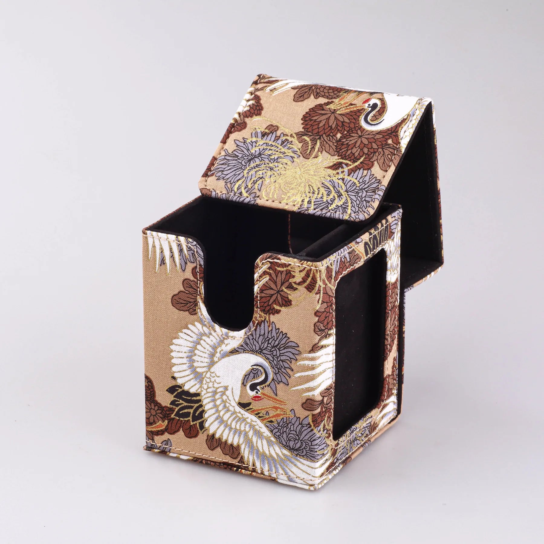 Deck Box - Gold Crane