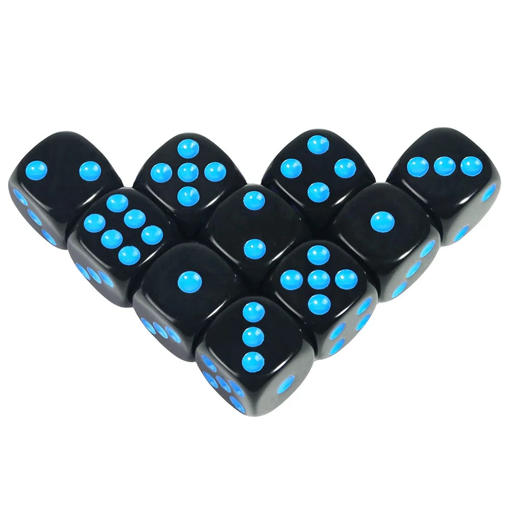 Set of 10 Dice (D6) - all color