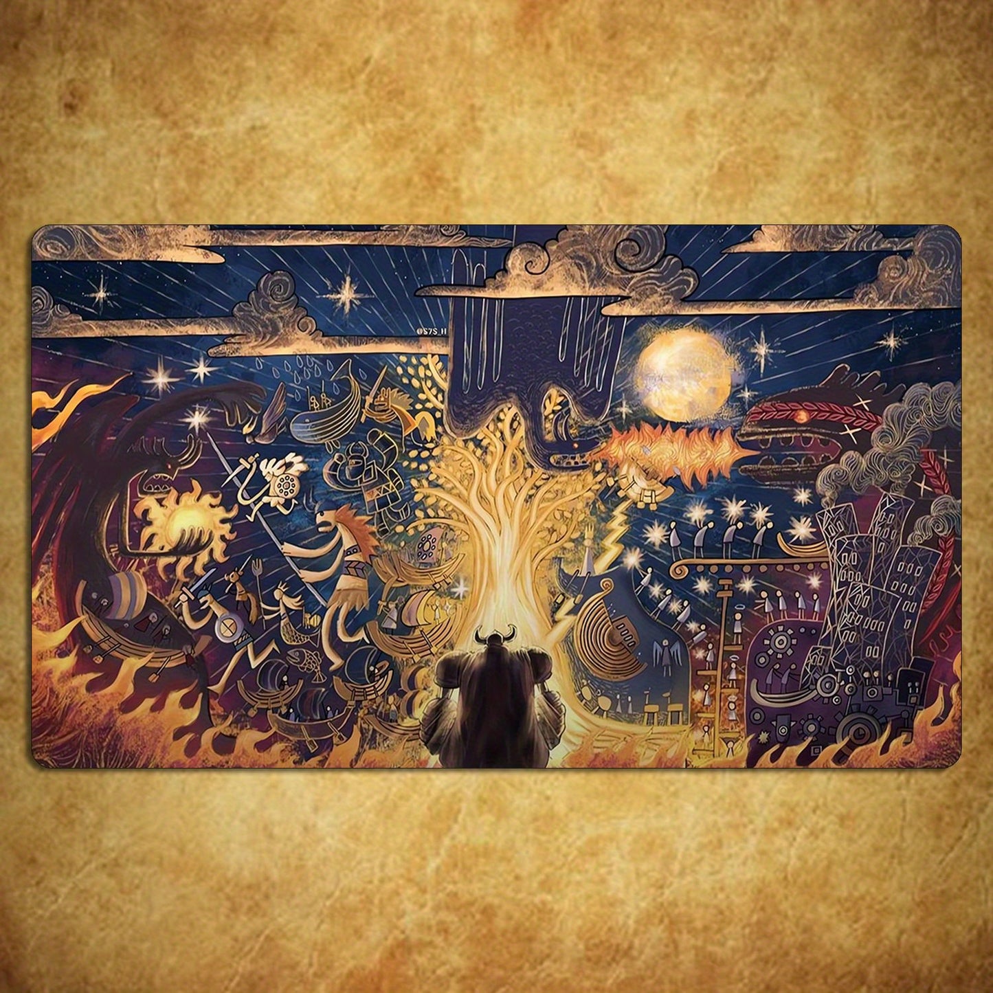OPTCG Play Mat - Mythical fresco